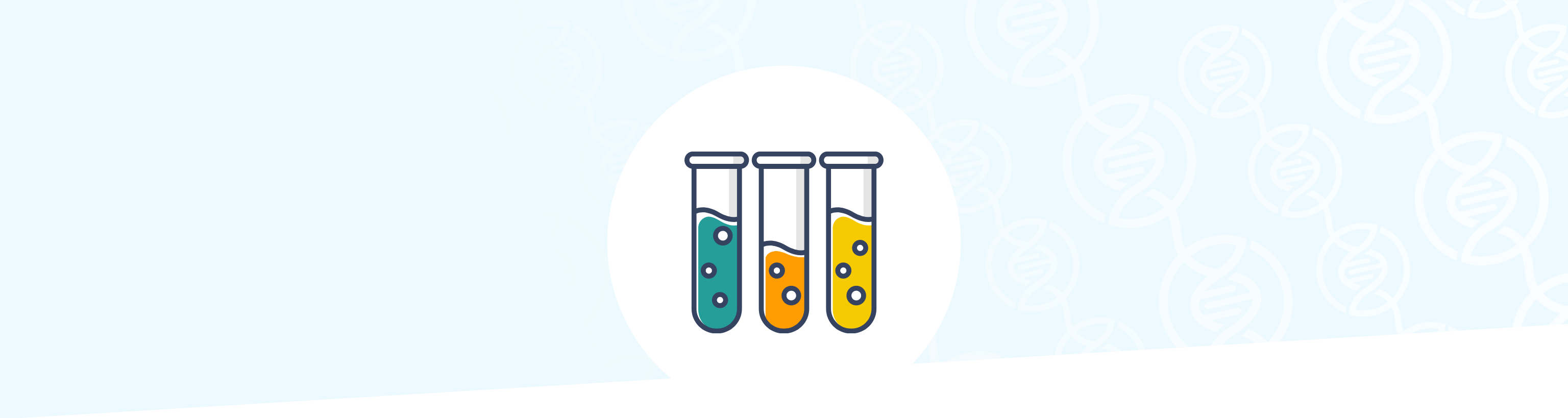 Icon of blood in test tubes for dihydrorhodamine (DHR) testing